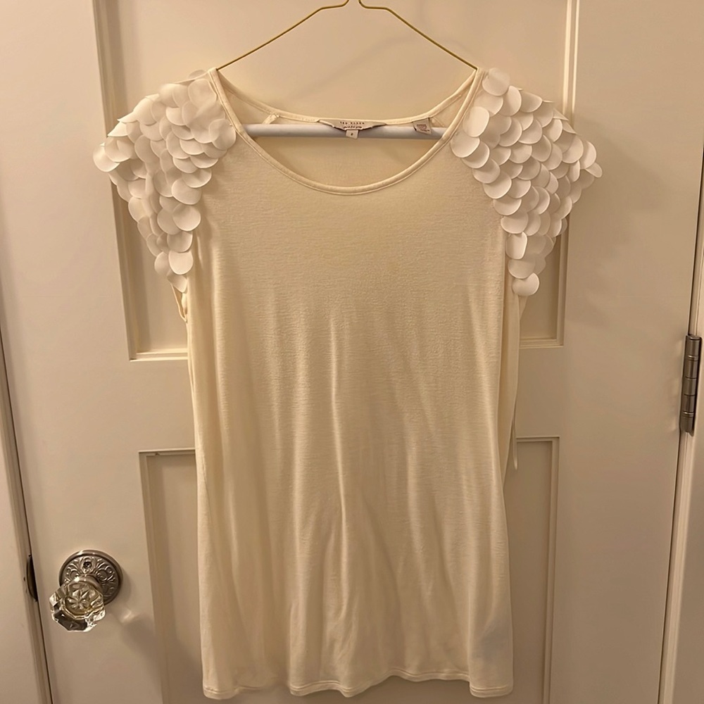 Ted Baker flutter sleeve top size 2